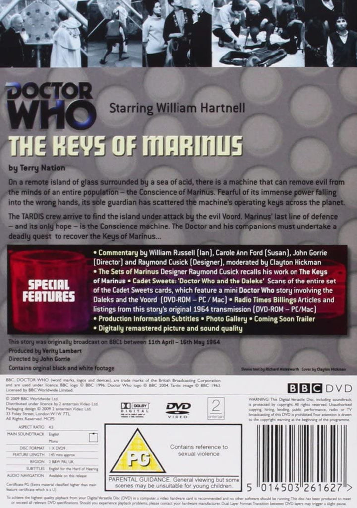 Doctor Who - The Keys Of Marinus [1964] - Sci-fi [DVD]