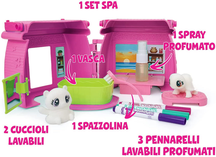 CRAYOLA 74-7475 Washimals Scented Spa Set for Coloring and Bathing, Creative Act