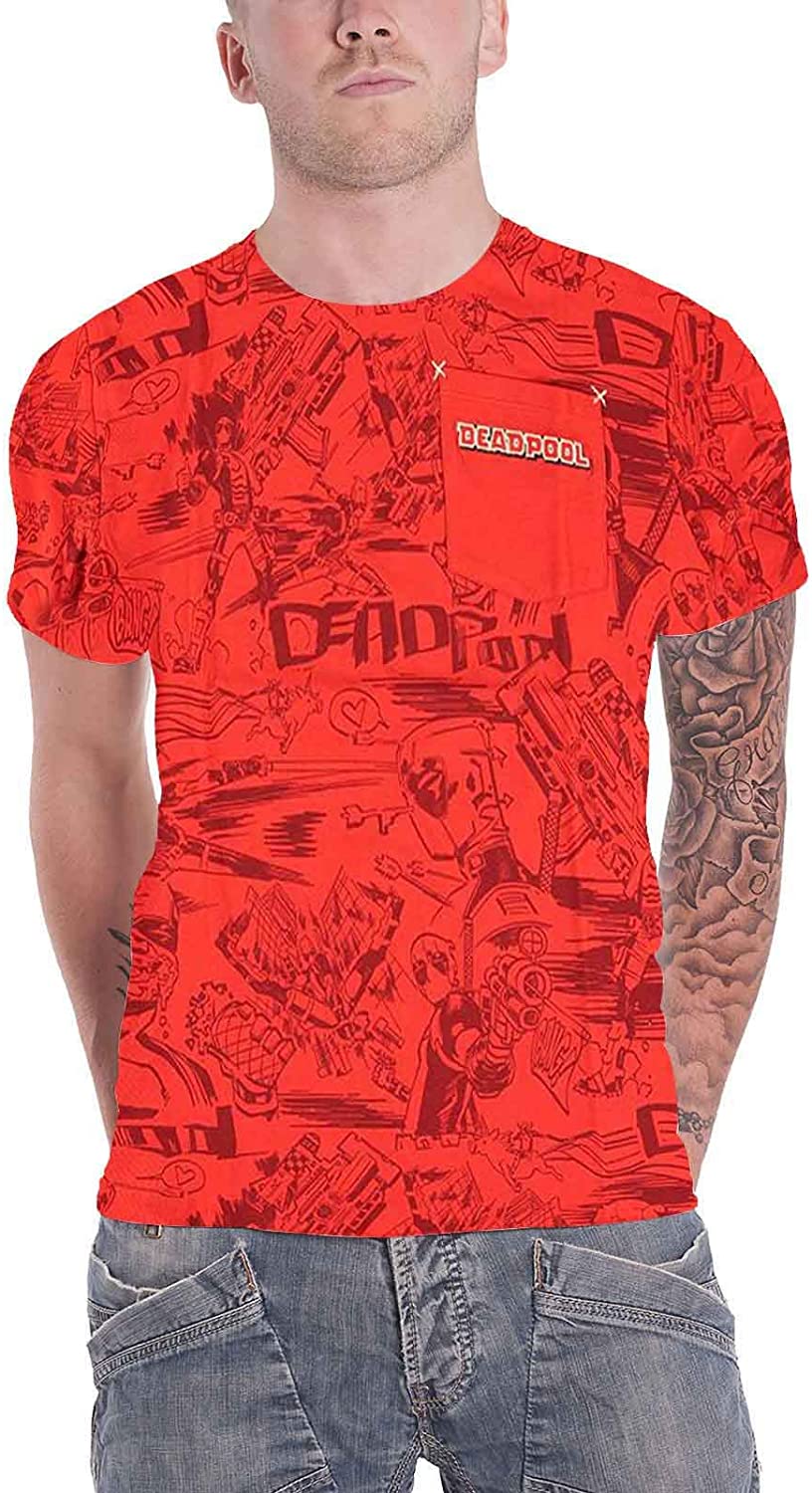 Deadpool – All-Over – Herren-T-Shirt