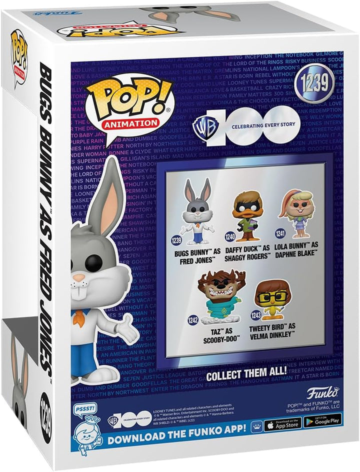 Funko POP! &amp; T-Shirt: WB100 – Bugs Bunny Fred Bunny als Fred – beflockt – groß – (L) –
