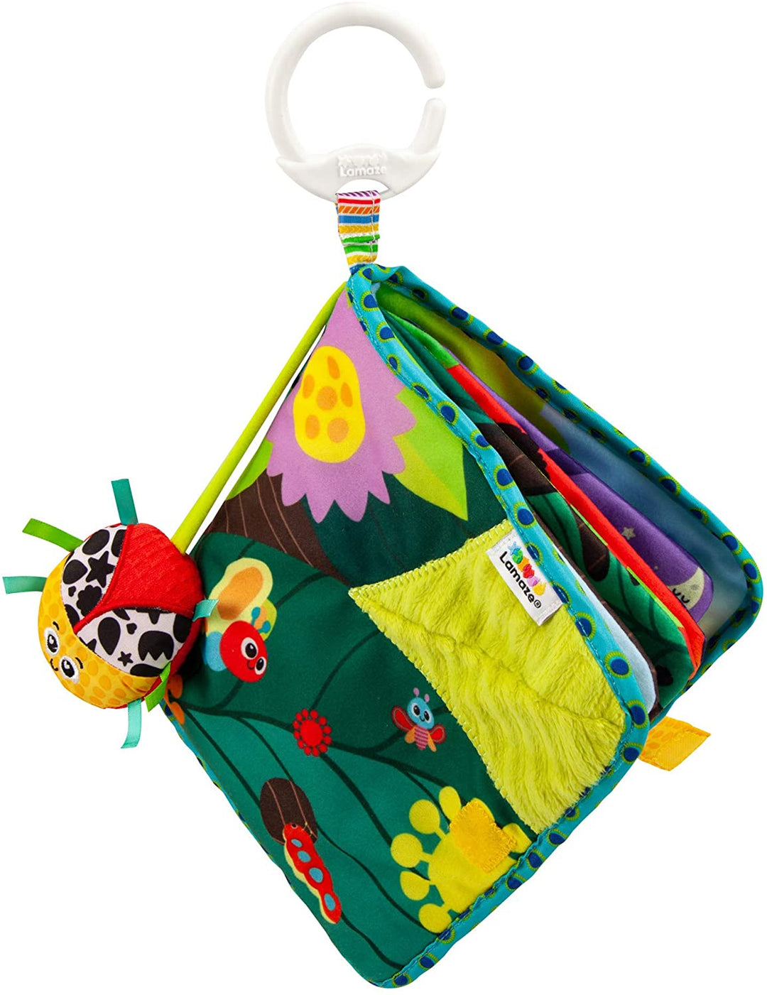 TOMY L27385 LAMAZE Bitty Bug Book, Clip-on-Kinderwagen und Kinderwagen für Neugeborene, Sensory B