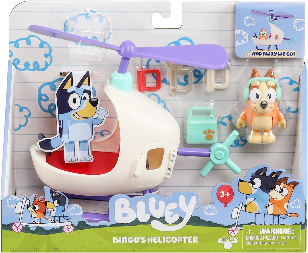 Bluey 17560 Fahrzeug und Figur BINGOS Hubschrauber, klein