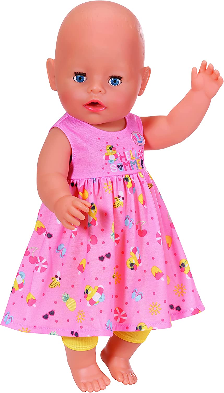 BABY born 4 Jahreszeiten-Outfit-Spielzeugset für 43-cm-Puppen – einfach für kleine Hände, kreatives Spielen fördert Empathie und soziale Fähigkeiten, für Kleinkinder ab 3 Jahren – inklusive Kleider, Leggings und Jacken