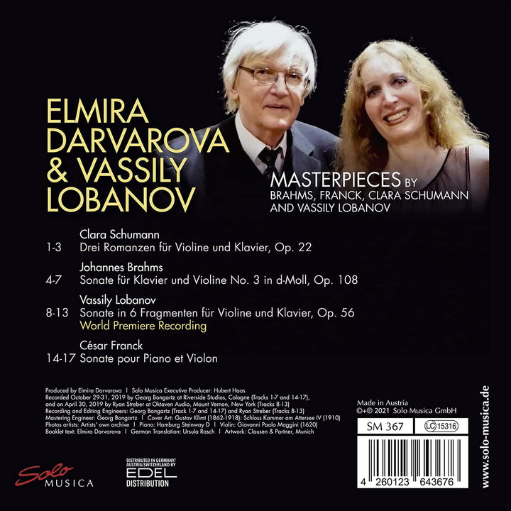 Meisterwerke [Elmira Darvarova; Vassily Lobanov] [Solo Musica: SM367] [Audio CD]