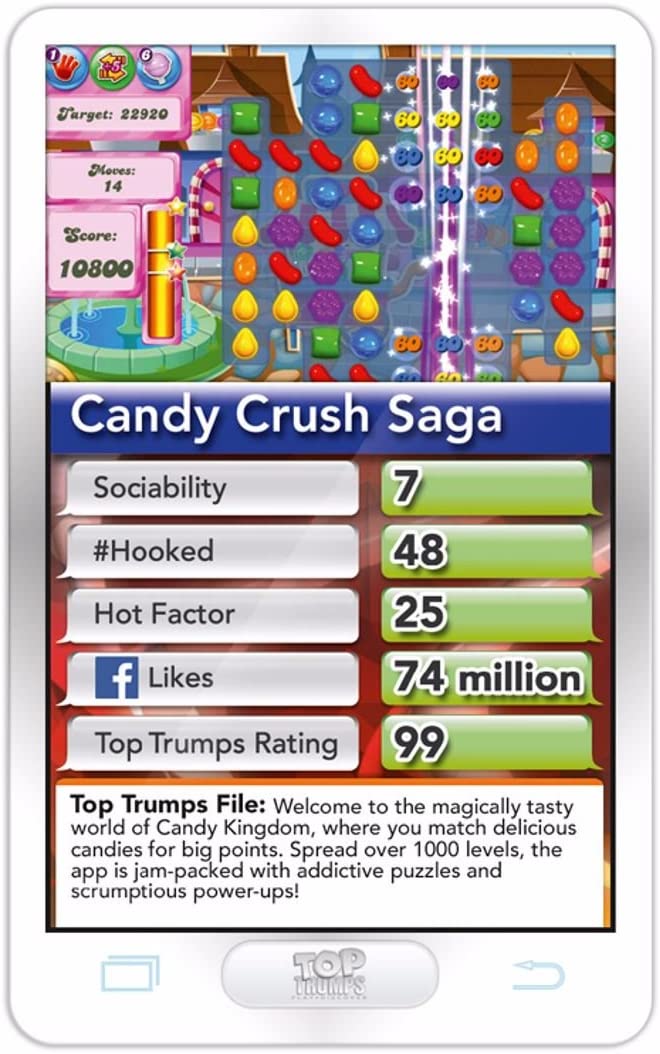 Top Trumps 002073 Hottest 30 Apps Kartenspiel