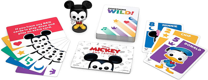 Funko 49355 Brettspiele 49355 Signature Something Wild Card Game-Mickey and Friends, Mehrfarbig