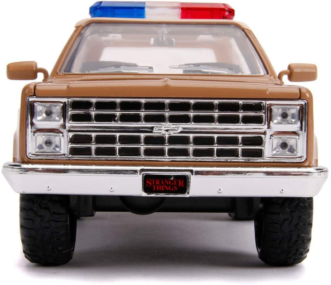 Jada Toys 253255003 Stranger Things Coche Chevy K5 Blazer Metal 1980 Con Placa 1:24 Chevrolet Things - Yachew