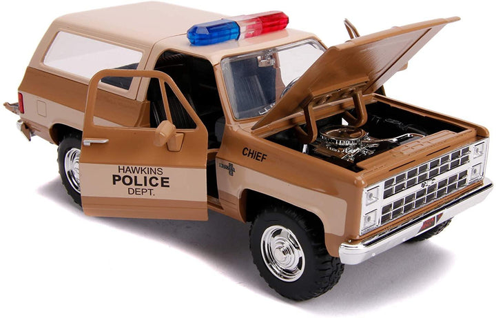 Jada Toys 253255003 Stranger Things Coche Chevy K5 Blazer Metal 1980 Con Placa 1:24 Chevrolet Things - Yachew