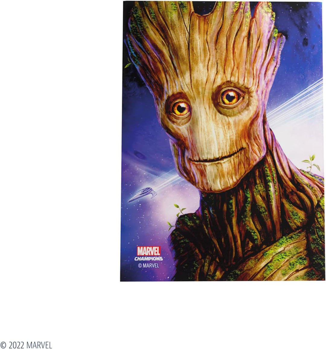 Gamegenic Marvel Champions The Card Game Official Groot Fine Art Sleeves