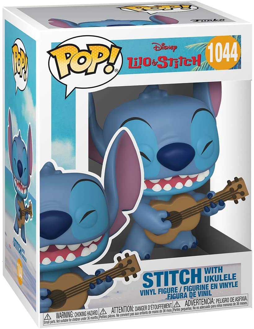Disney Lilo e Stitch Stitch con Ukelele Funko 55615 Pop! Vinile #1044