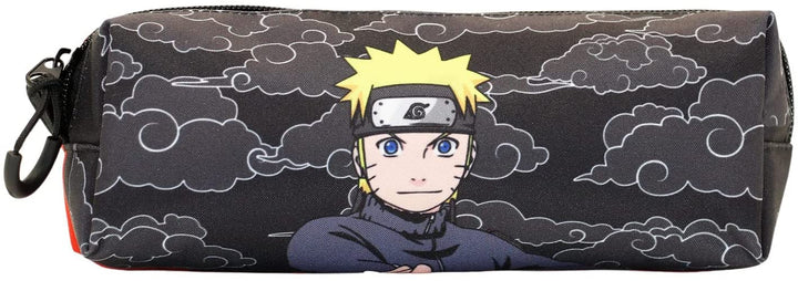 Naruto Clouds-Fan Quadratisches Federmäppchen, Schwarz