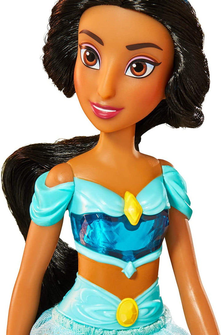 Disney Princess Royal Shimmer Jasmine Puppe, Modepuppe mit Rock und Accessoires, Spielzeug für Kinder ab 3 Jahren