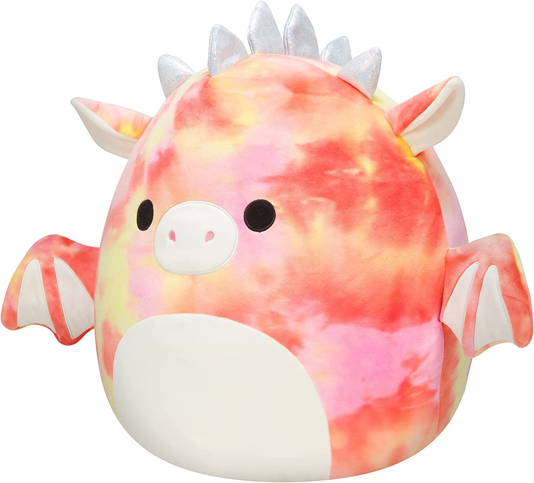 Squishmallows SQJW22-16RD-11-V 16" Red Tie-Dye Dragon-Add Mina-Mae to Your Squad