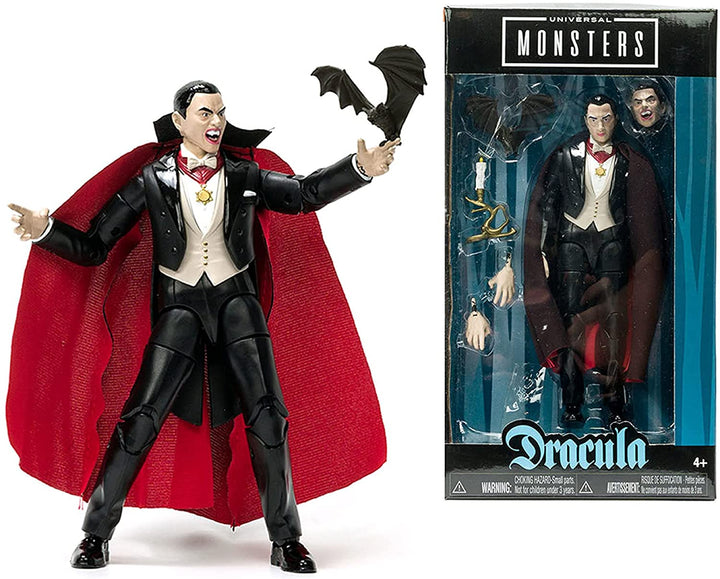 Jada 253251015 Toys Universal Monsters Dracula 6” Deluxe Collector Figure, Black, One Size