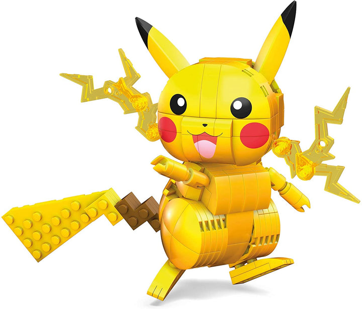 Mega Construx Pokemon Pikachu, Building Set Compatible Bricks - Toy Gift for Ages 10 and Up - GMD31