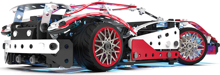 Meccano 25-in-1 motorisierter Supercar-Vorbau-Modellbausatz mit 347 Teilen