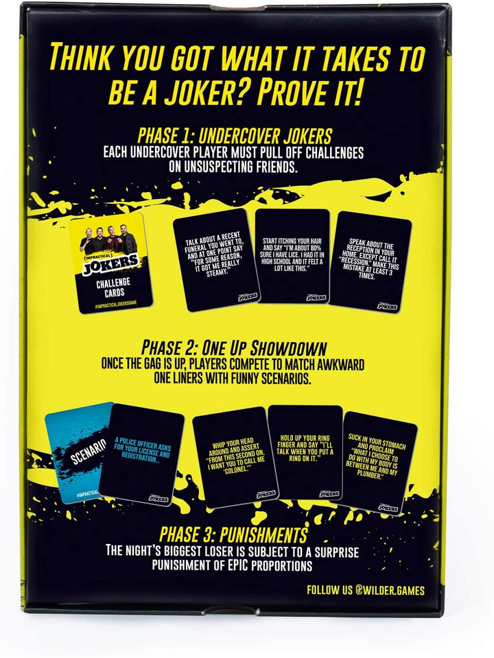Wilder Toys Impractical Jokers: The Game-Box of Challenges (17+) (WILD-512)