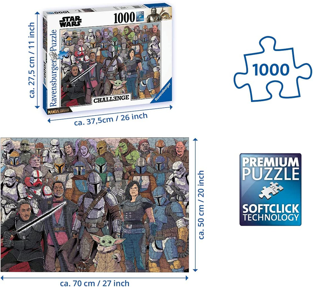 RAVENSBURGER 16770 Challenge - The Mandalorian 1000pc