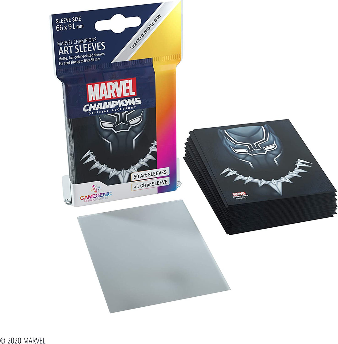 Gamegenic Marvel Champions Art Sleeves - Black Panther (50)