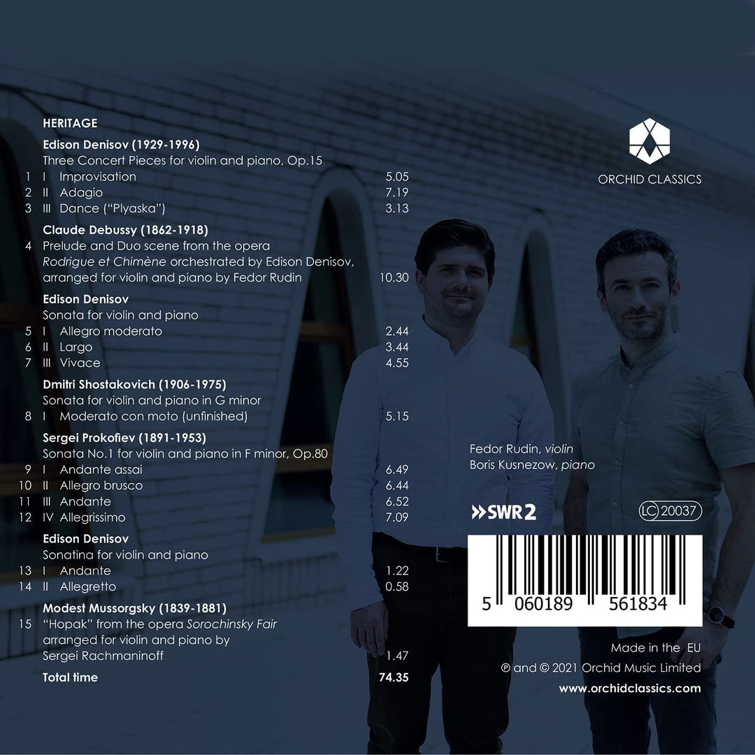 Heritage [Fedor Rudin; Boris Kusnezow] [Orchid Classics: ORC100183] [Audio CD]