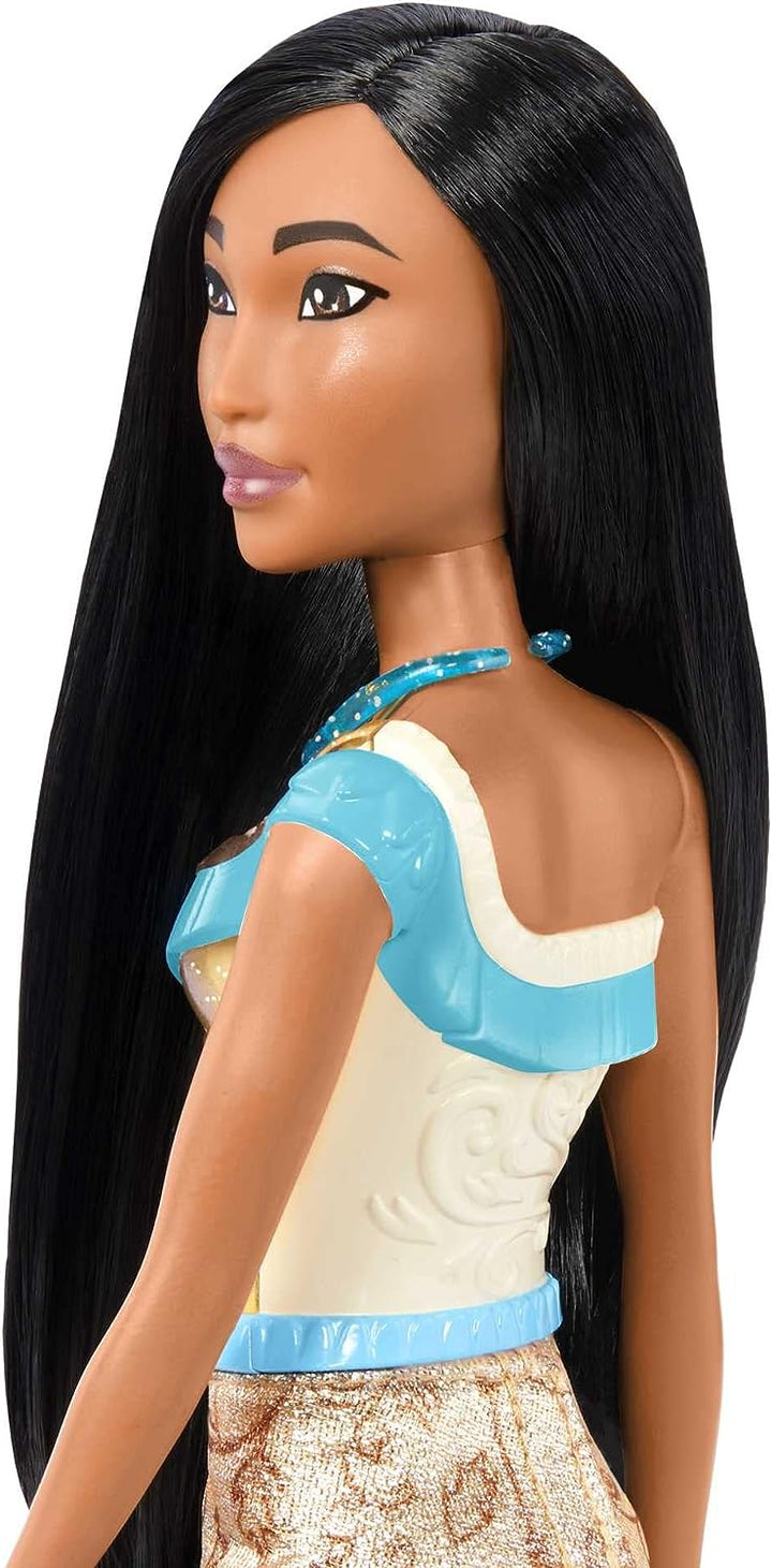 Disney Princess Toys, Pocahontas bewegliche Modepuppe mit funkelnder Kleidung und
