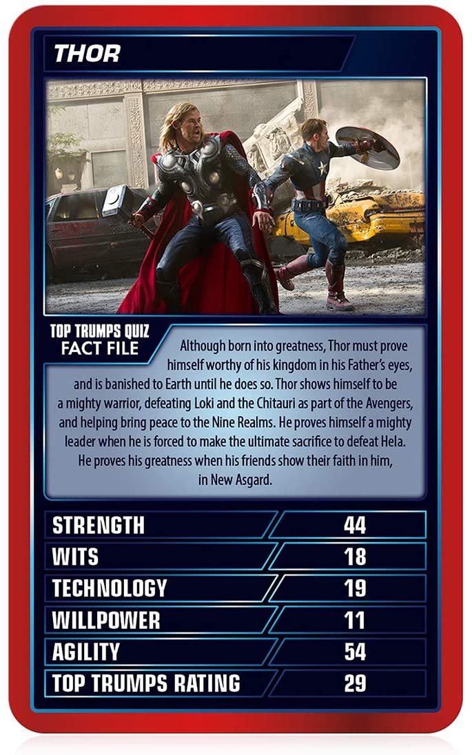 Marvel Cinematic Universe Top Trumps Specials Kartenspiel
