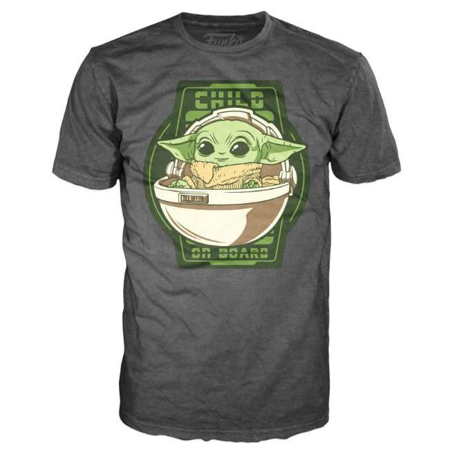 Funko Star Wars Mandalorian Yoda The Child On Board T-Shirt – Medium