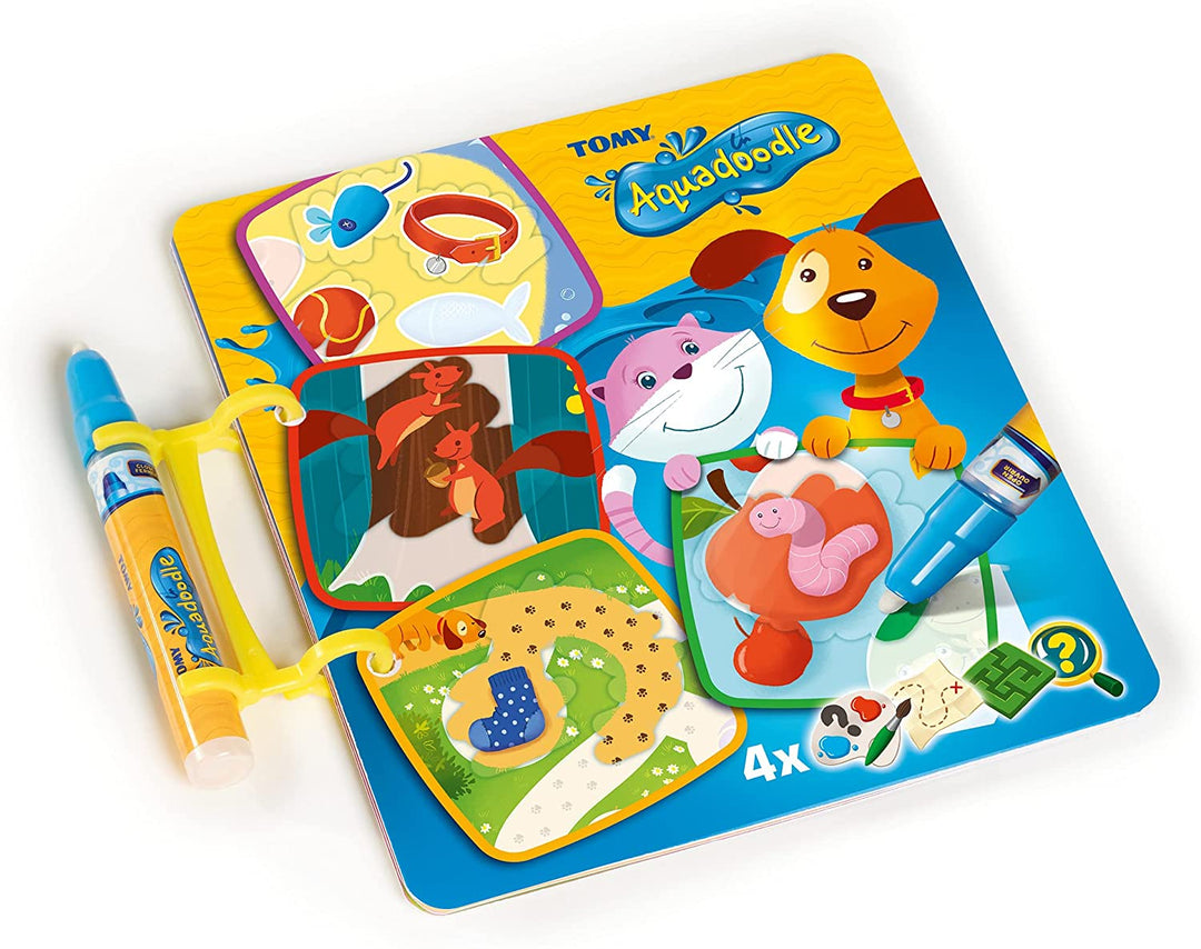 Livre d&#39;activités Aquadoodle E73266, jeu officiel de coloriage et de dessin Tomy No Mess, jeu et livre de dessin à l&#39;eau, stylo magique,