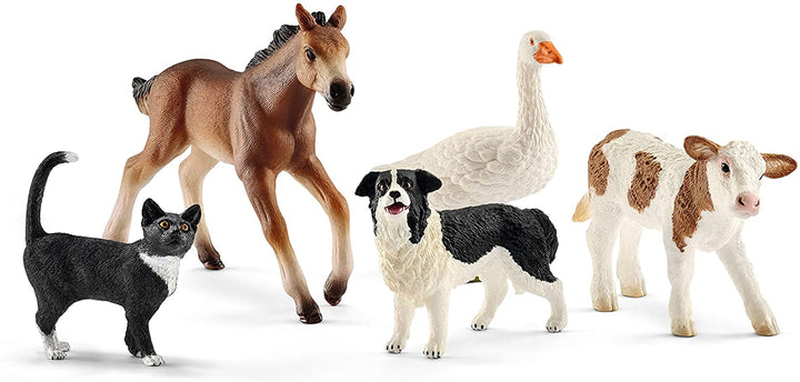 Schleich 42386 Assortiment d&#39;animaux du monde de la ferme