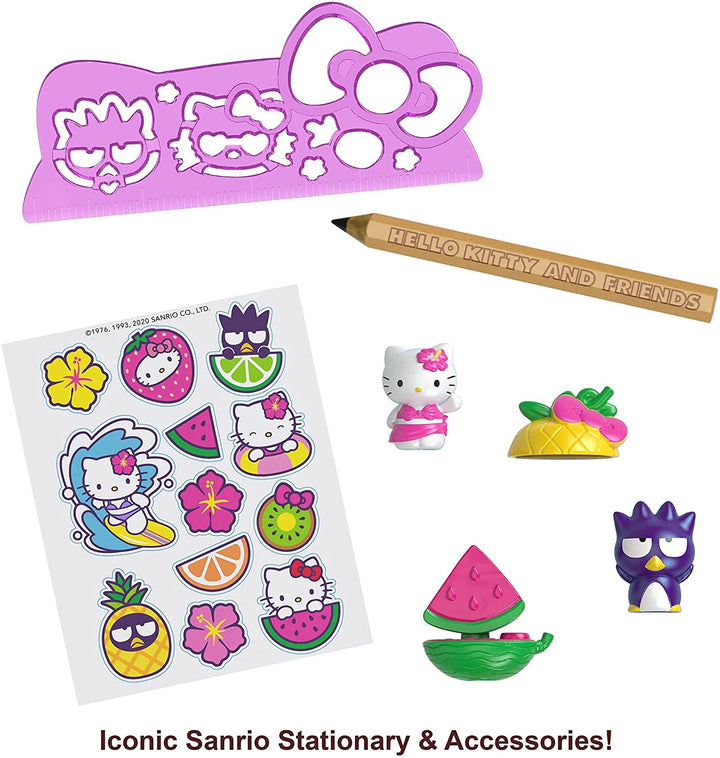 Hello Kitty Sanrio GVC40 Hello Kitty and Friends Mini ensemble de jeu de crayons de plage