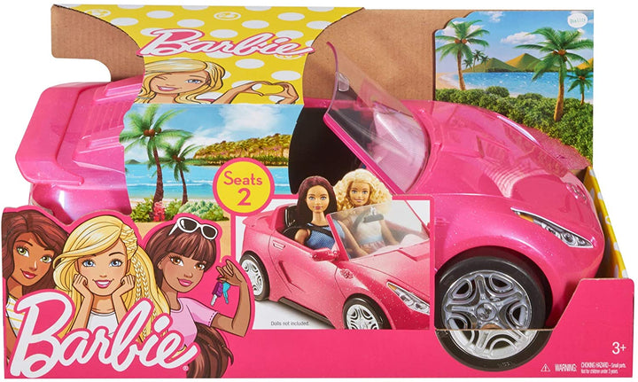 Barbie DVX59 Autre Glam Convertible Sports, Spielzeugfahrzeug für Puppe, rosa Auto