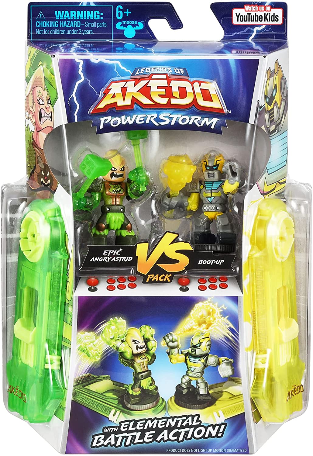 Legends of Akedo: Powerstorm Versus Pack – Epische Angry Astrid Vs Boot-Up Warrior-Figuren