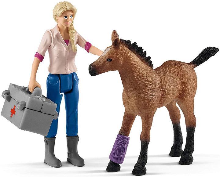 Schleich 42486 Vet Visiting Mare and Foal