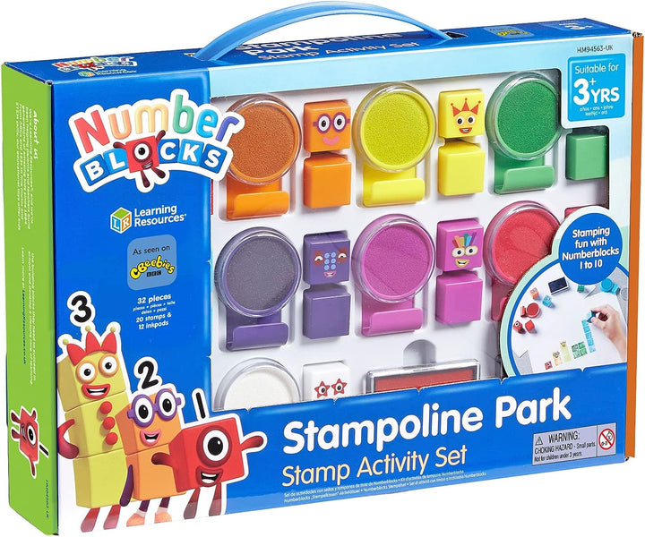 Learning Resources Numberblocks Stampoline Park Stempel-Aktivitätsset, mehrfarbig,
