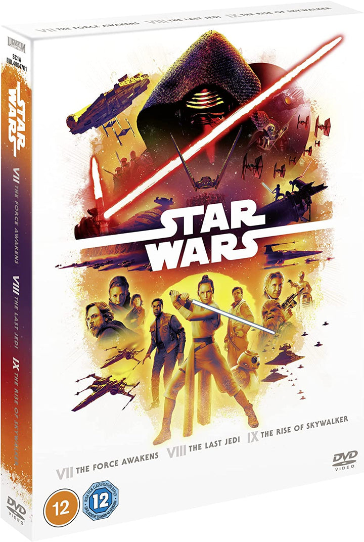 Star Wars Sequel Trilogy Boxset (Episoden 7-9) [2022] [DVD]