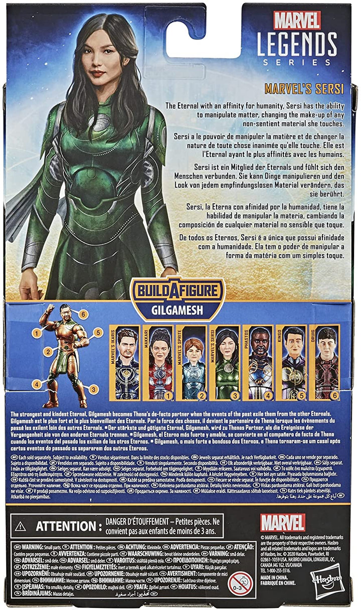 Hasbro Marvel Legends Series The Eternals 15 cm großes Actionfiguren-Spielzeug Marvel's Sersi, inklusive 2 Zubehörteilen, ab 4 Jahren