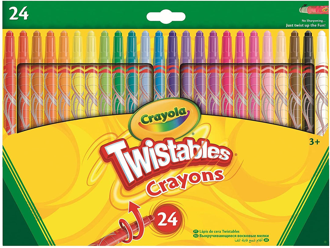 Crayola Twistables Buntstifte, mehrfarbig, Packung mit 24