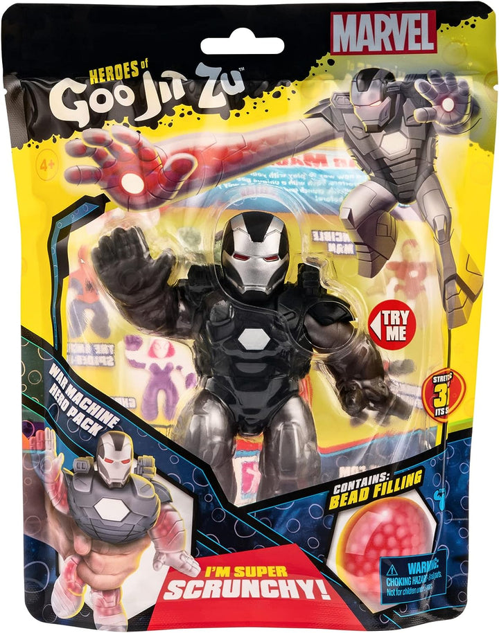 Heroes of Goo Jit Zu Marvel War Machine Hero Pack – Super Scrunchy Bead Filled M