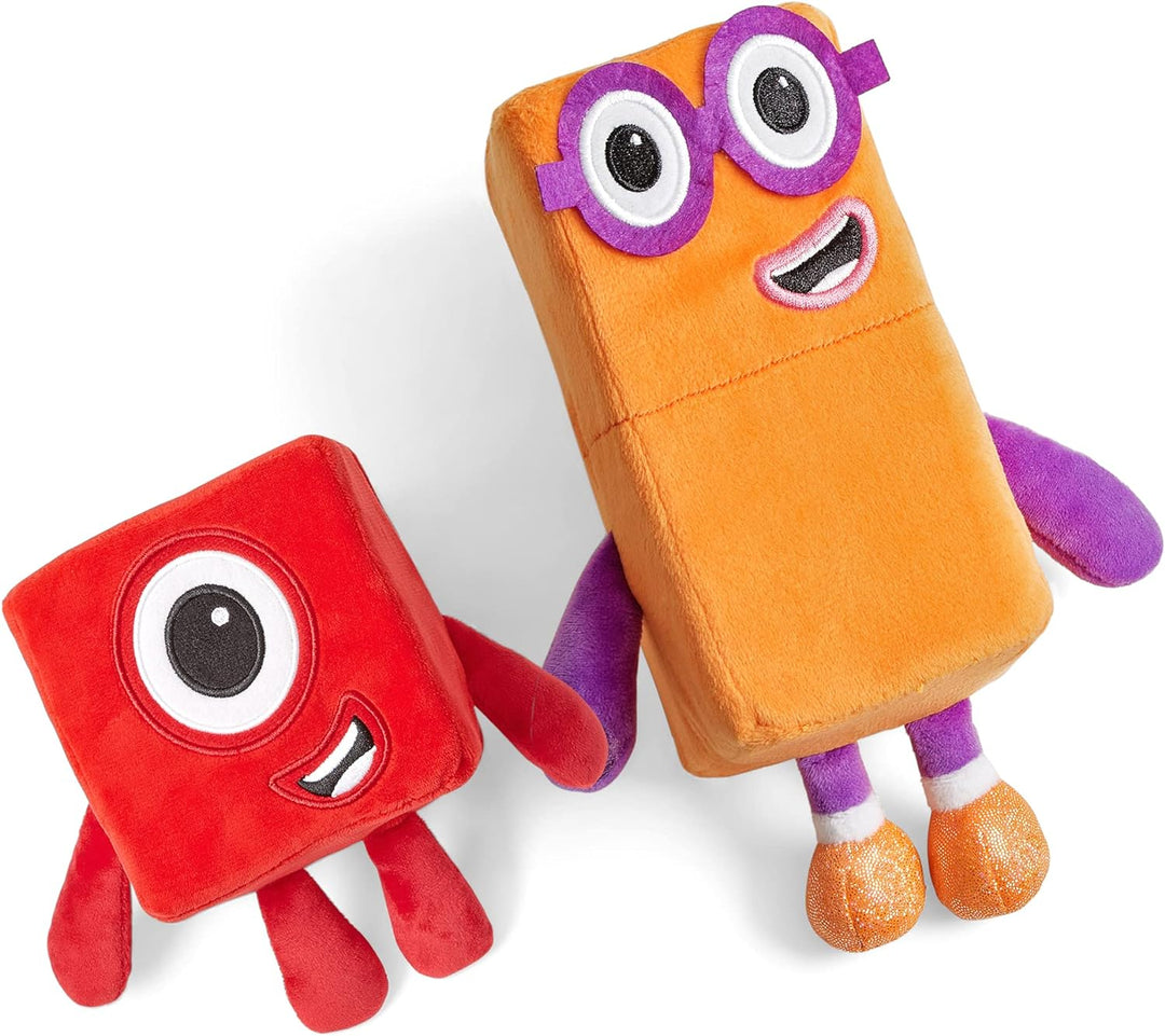 Learning Resources HM94554-UK Ein und zwei verspielte Freunde, Numberblocks Plüschmädchen