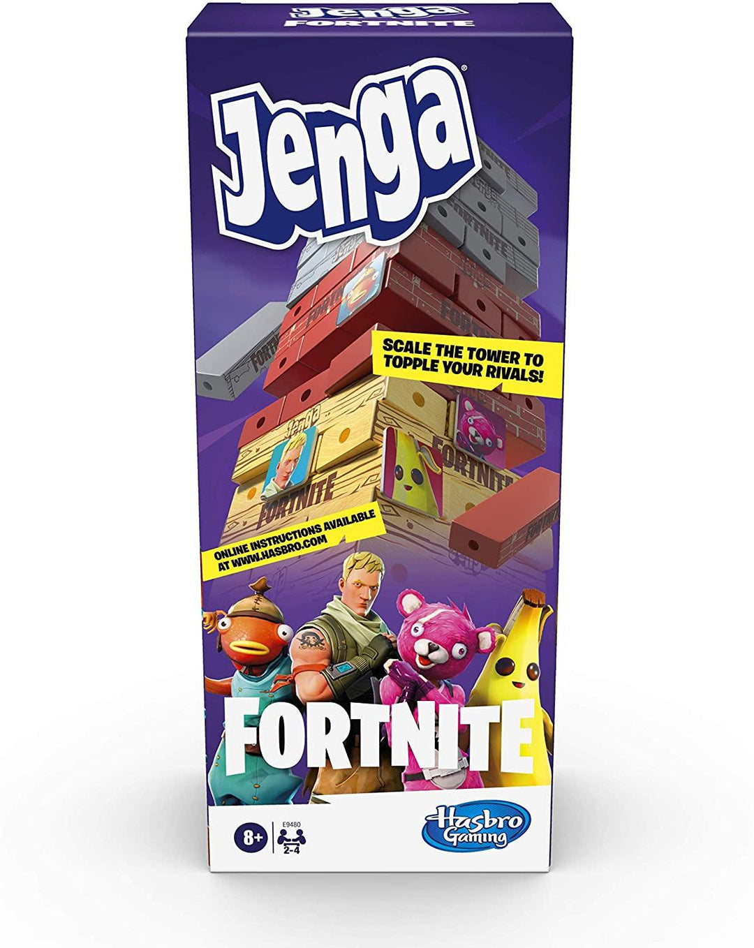 Hasbro Gaming Jenga  Fortnite Edition Game, Wooden Block Stacking Tower Game - Yachew