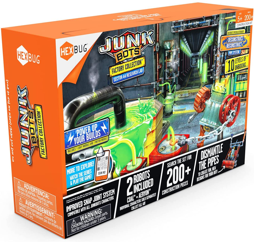 HEXBUG JUNKBOTS Kleine Fabrik Habitat Sector 44 Forschungslabor, Überraschungsspielzeugspiele