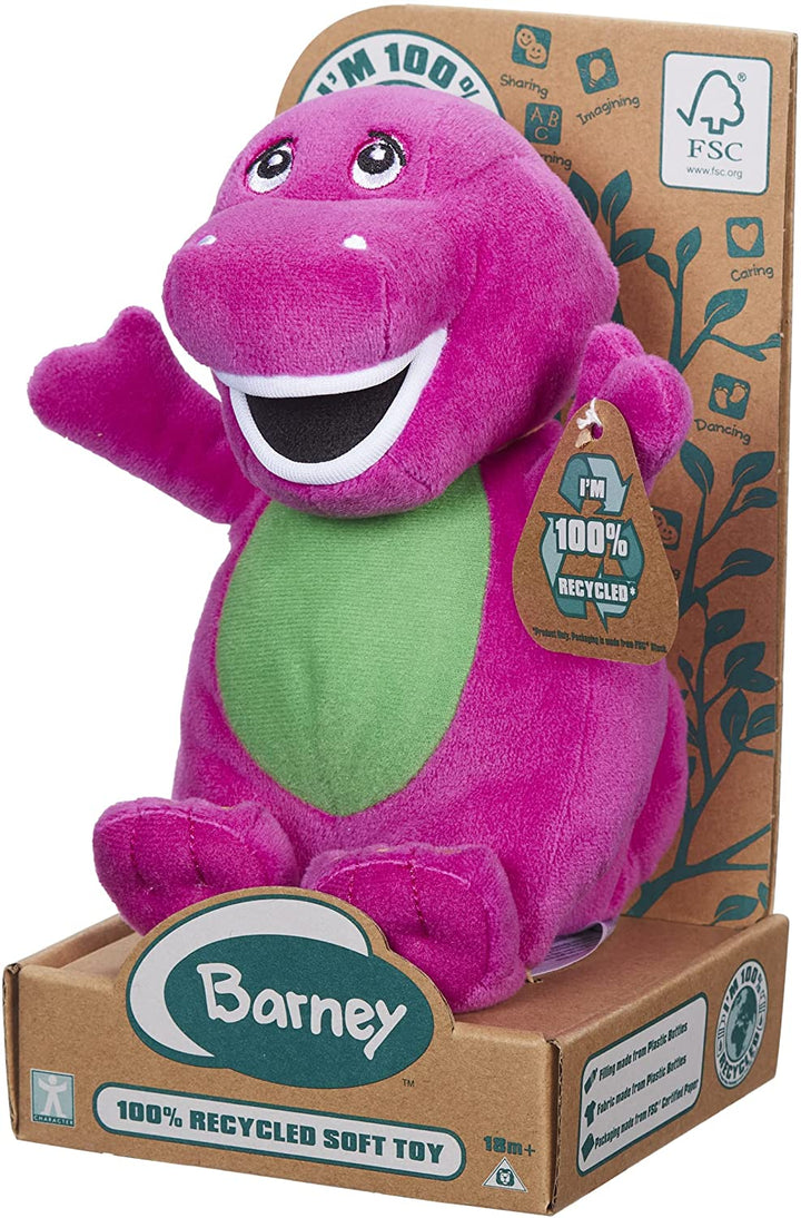 Character Options 07605 Barney ECO Plush Soft Toy