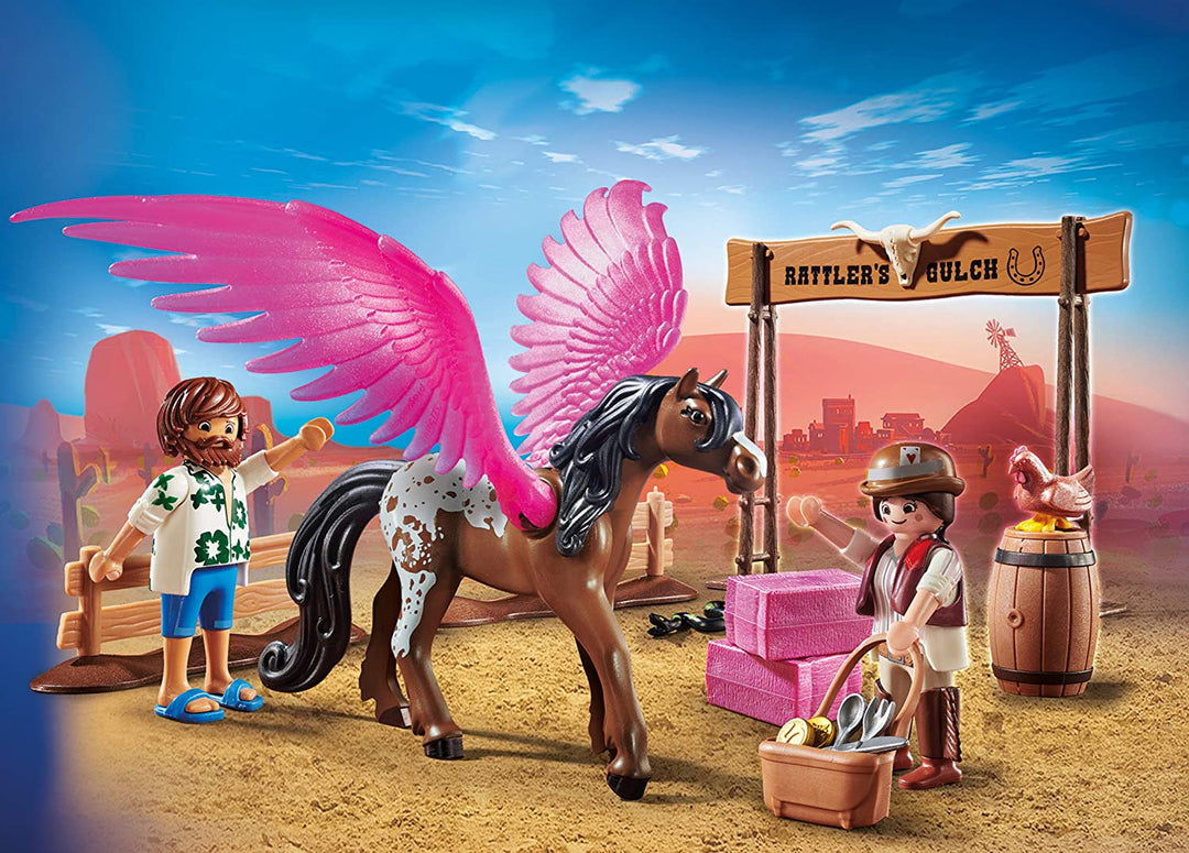 Playmobil The Movie 70074 Marla et Del avec cheval volant