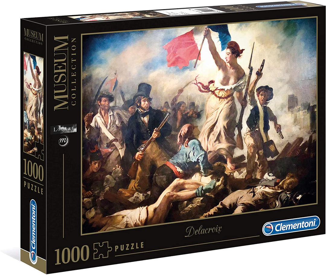 Clementoni – 39549 – Museum Collection Puzzle Louvre – Delacroix, Liberty Leading the People – 1000 Teile