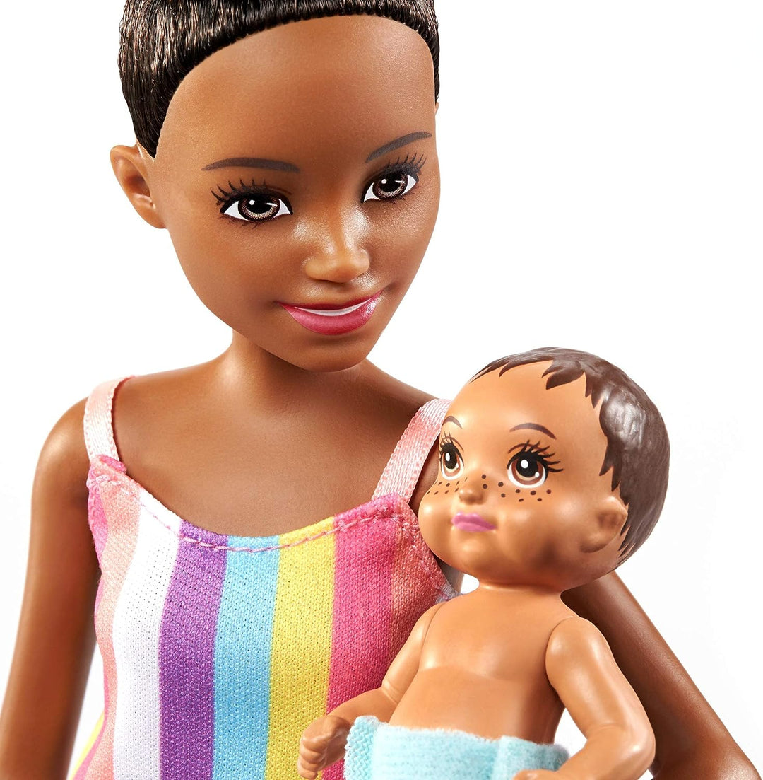 Barbie 900 GRP10 EA Babysitter &amp; Baby Asst, Mehrfarbig
