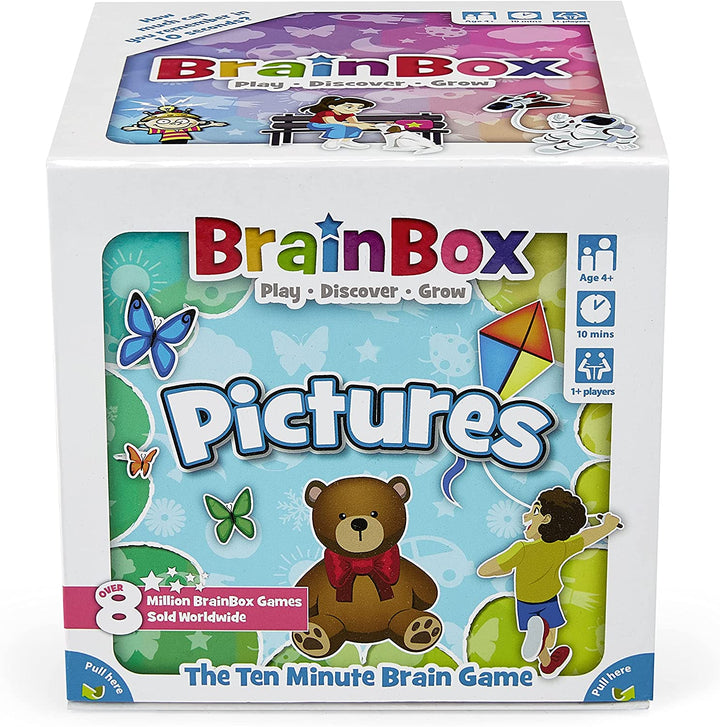 BrainBox Pictures (2022) | Card Game | Ages 4+ | 1+ Players | 10+ Minutes Playing Time