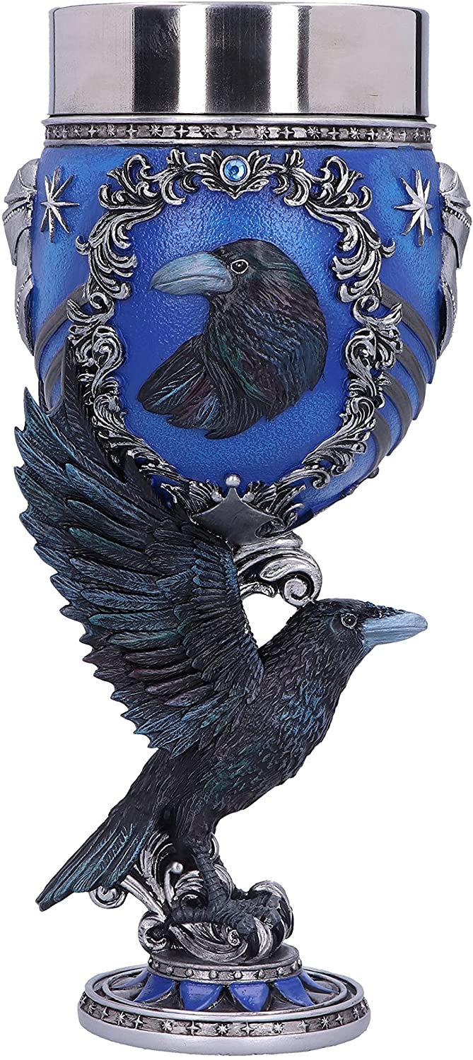 Nemesis Now Harry Potter Ravenclaw Hogwarts House Sammelkelch, Blau Silber, 19,5 cm