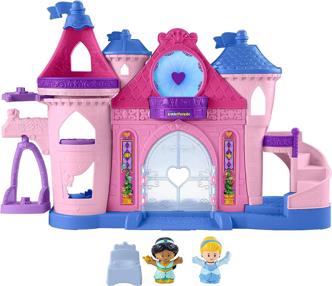 Fisher-Price Little People Disney Princess Magical Lights & Dancing Castle with 2 Figures