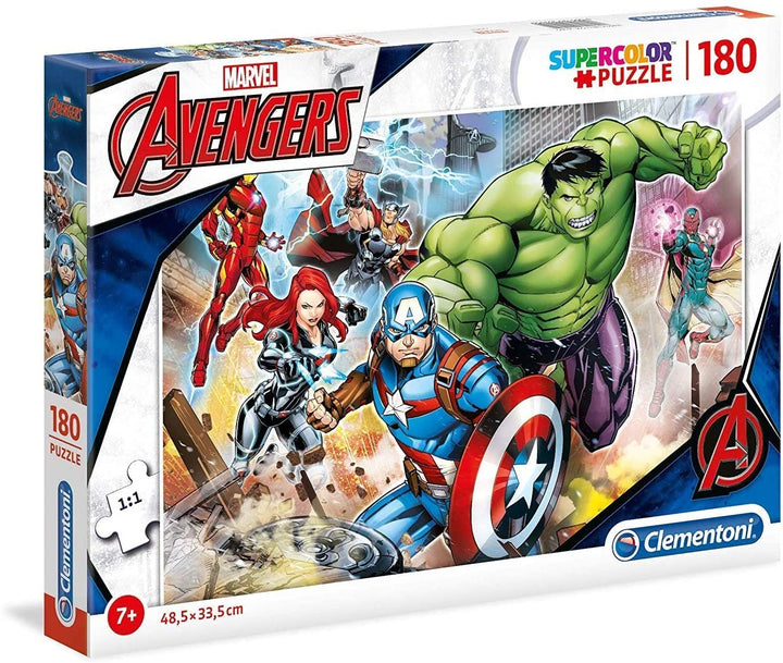 Clementoni - 29295 - Puzzle Supercolor per Bambini - Marvel The Avengers-180 Pezzi
