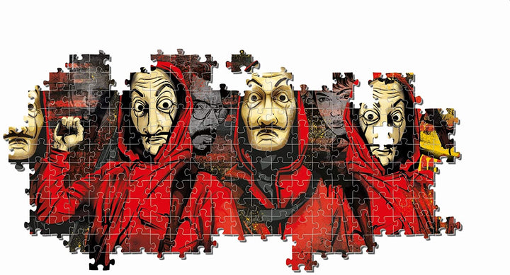 Clementoni - 39545 - Puzzle Panorama - La Casa De Papel / Heist - 1000 Teile - Hergestellt in Italien